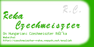 reka czechmeiszter business card